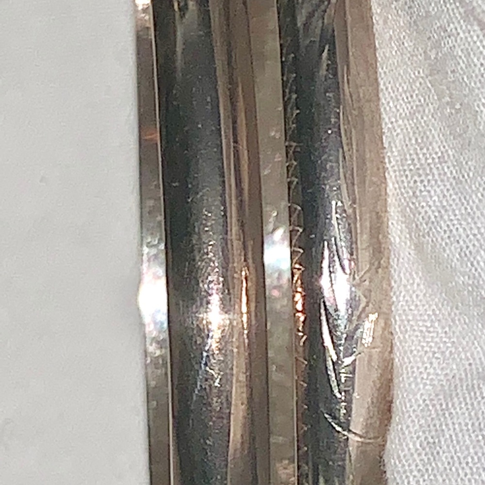 Two Sterling Silver Bangle Bracelets - image 2